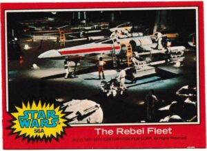 Topps (UK) - 'Star Wars (1-66A)' (1978) - Card #56A - The Rebel Fleet