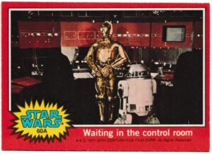 Topps (UK) - 'Star Wars (1-66A)' (1978) - Card #60A - Waiting in the control room