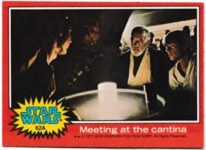 Topps (UK) - 'Star Wars (1-66A)' (1978) - Card #62A - Meeting at the cantina