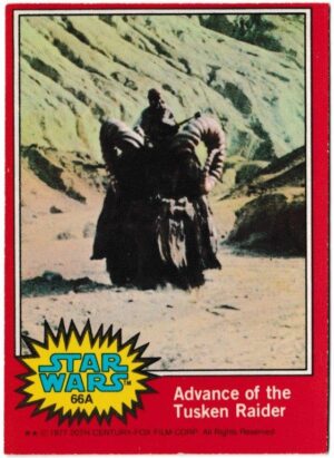 Topps (UK) - 'Star Wars (1-66A)' (1978) - Card #66A - Advance of the Tusken Raider