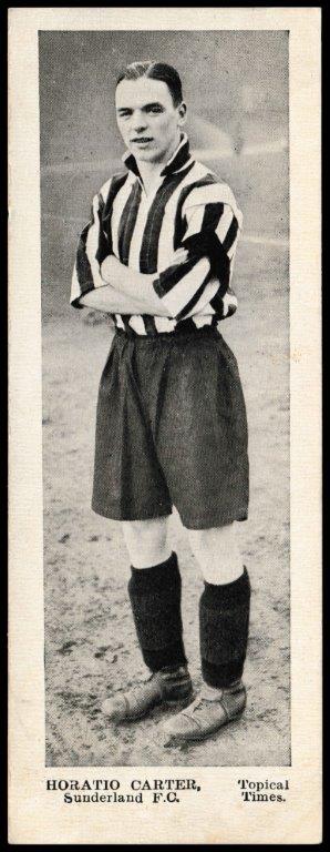 Topical Times - 'Footballers - English (First 24)' - Card #5 - Horation Carter (Sunderland)