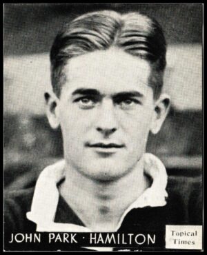 Topical Times - 'Footballers (Scottish)' (1939) - Card #10 - John Park (Hamilton Academicals)