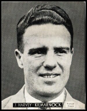 Topical Times - 'Footballers (Scottish)' (1939) - Card #14 - J. Harvey (Kilmarnock)