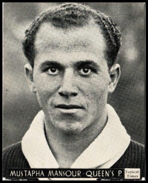 Topical Times - 'Footballers (Scottish)' (1939) - Card #16 - Mustapha Mansour (Queens Park)