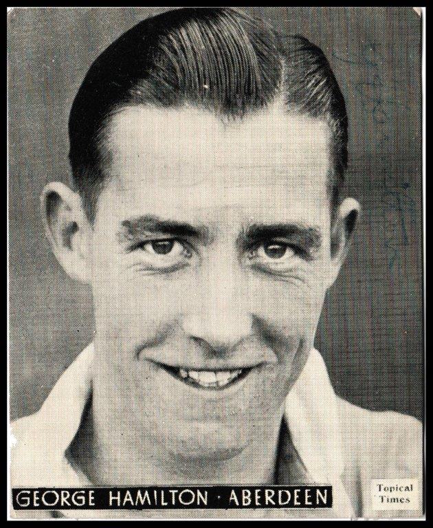 Topical Times - 'Footballers (Scottish)' (1939) - Card #2 - George Hamilton (Aberdeen) Topical Times - 'Footballers (Scottish)' (1939) - Card #2 - George Hamilton (Aberdeen)