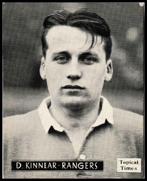 Topical Times - 'Footballers (Scottish)' (1939) - Card #23 - D. Kinnear (Rangers) Topical Times - 'Footballers (Scottish)' (1939) - Card #23 - D. Kinnear (Rangers)