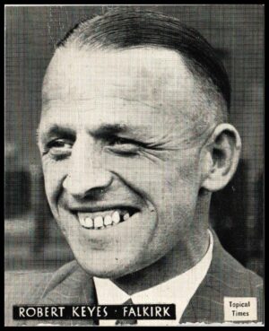Topical Times - 'Footballers (Scottish)' (1939) - Card #4 - Robert Keyes (Falkirk)