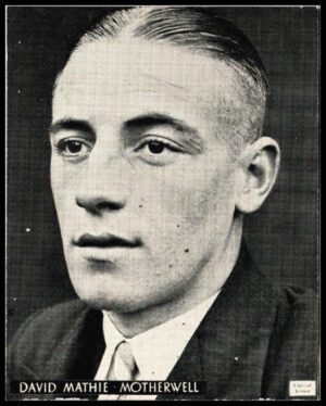 Topical Times - 'Footballers (Scottish)' (1939) - Card #5 - David Mathie (Motherwell)
