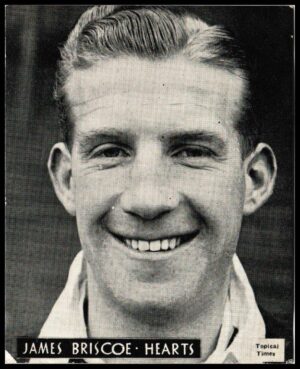 Topical Times - 'Footballers (Scottish)' (1939) - Card #6 - James Briscoe (Hearts)