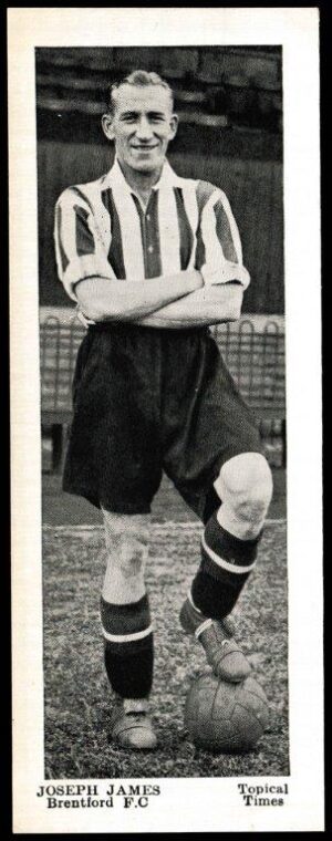 Topical Times - 'Footballers - English (Second 24)' (1938) - Joseph James (Brentford)
