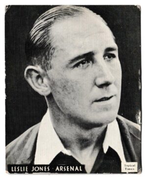 Topical Times - 'Footballers (English H&S)' - Card #11 - L. Jones (Arsenal)