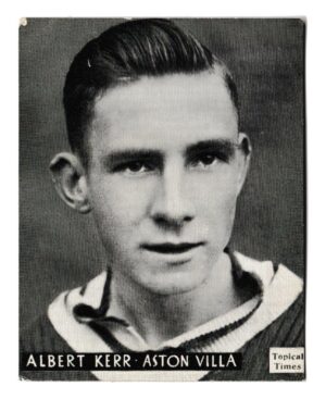 Topical Times - 'Footballers (English H&S)' - Card #12 - A. Kerr (Aston Villa)