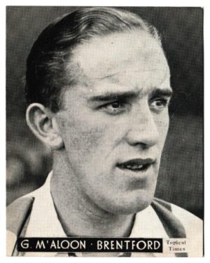 Topical Times - 'Footballers (English H&S)' - Card #13 - G. McAloon (Brentford)