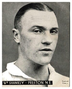 Topical Times - 'Footballers (English H&S)' - Card #19 - W. Shankly (Preston N.E)