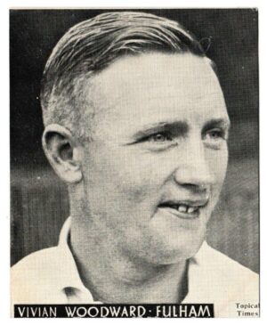 Topical Times - 'Footballers (English H&S)' - Card #24 - V. Woodward (Fulham)