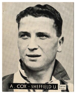 Topical Times - 'Footballers (English H&S)' - Card #3 - A. Cox (Sheffield Utd)