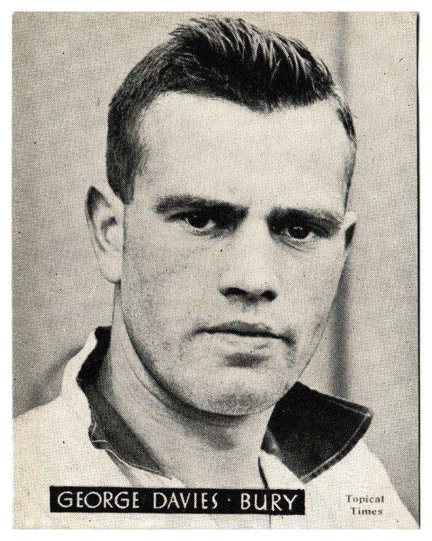 Topical Times - 'Footballers (English H&S)' - Card #4 - G. Davies (Bury) Topical Times - 'Footballers (English H&S)' - Card #4 - G. Davies (Bury)