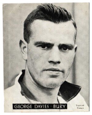 Topical Times - 'Footballers (English H&S)' (1939) - G. Davies (Bury)