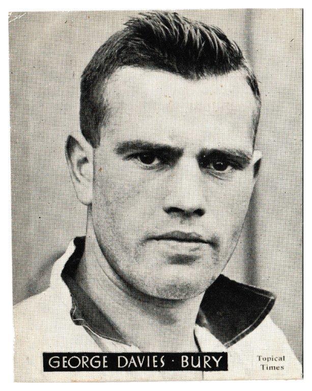 Topical Times - 'Footballers (English H&S)' (1939) - G. Davies (Bury) Topical Times - 'Footballers (English H&S)' (1939) - G. Davies (Bury)