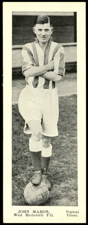 Topical Times - 'Panel Portraits' (1937) - John Mahon (West Brom)
