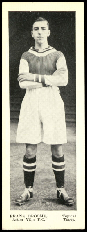 Topical Times - 'Panel Portraits' (1937) - Frank Broome (Aston Villa)