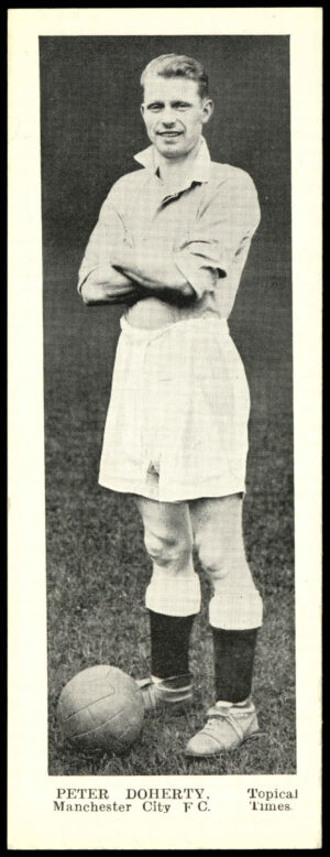Topical Times - 'Panel Portraits' (1937) - Peter Doherty (Man City) Topical Times - 'Panel Portraits' (1937) - Peter Doherty (Man City)
