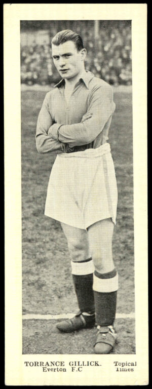 Topical Times - 'Panel Portraits' (1937) - Torrance Gillick (Everton)