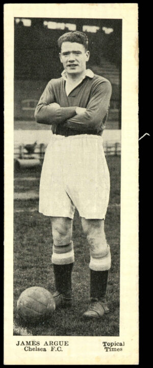 Topical Times - 'Stars of Today' (1938) - James Argue (Chelsea)