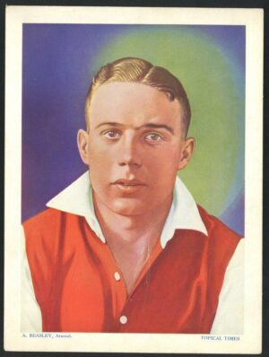 Topical Times - 'Footballers - Coloured' (1934) - A. Beasley (Arsenal) Topical Times - 'Footballers - Coloured' (1934) - A. Beasley (Arsenal)