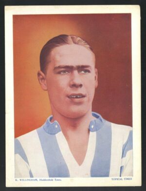 Topical Times - 'Footballers - Coloured' (1934) - K. Willingham (Huddersfield)