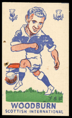 S & B Products - 'Torry Gillick's Internationals' (1948) - Woodburn (Glasgow Rangers)