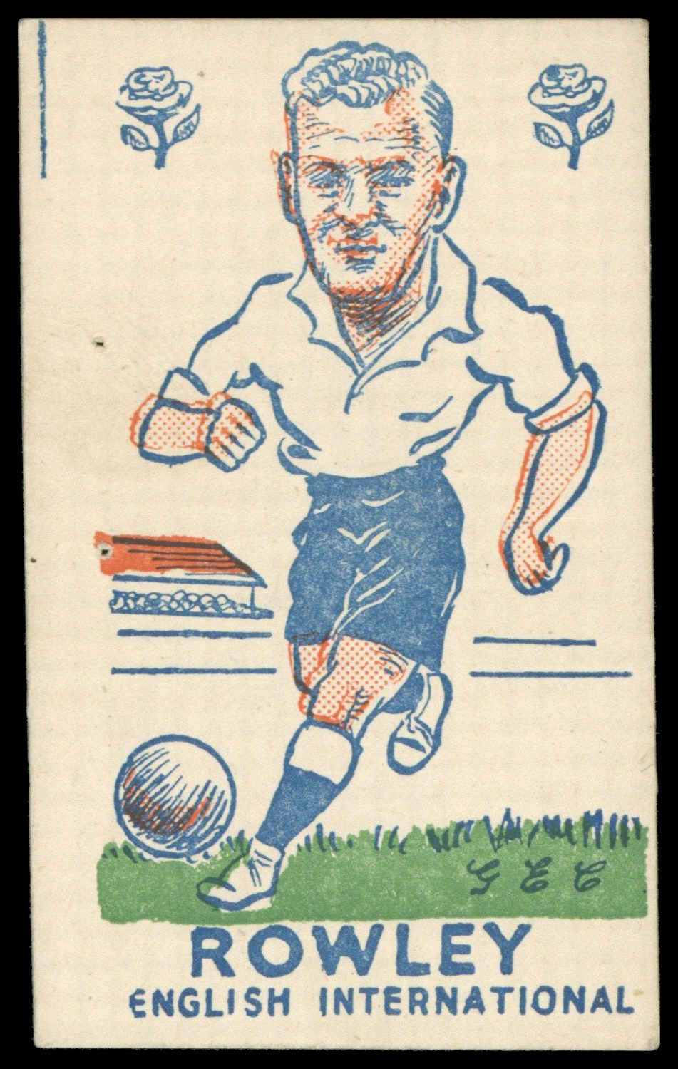S & B Products - 'Torry Gillick's Internationals' (1948) - Rowley (Manchester United) S & B Products - 'Torry Gillick's Internationals' (1948) - Rowley (Manchester United)