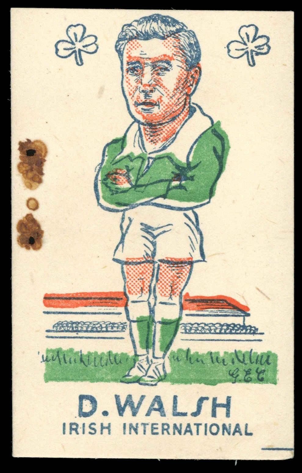S & B Products - 'Torry Gillick's Internationals' (1948) - D. Walsh (West Bromwich Albion) S & B Products - 'Torry Gillick's Internationals' (1948) - D. Walsh (West Bromwich Albion)