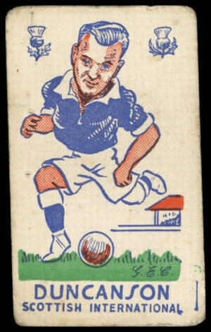 S & B Products - 'Torry Gillick's Internationals' (1948) - Duncanson (Glasgow Rangers)