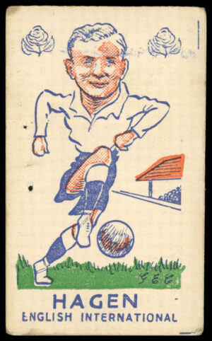 S & B Products - 'Torry Gillick's Internationals' (1948) - Hagan (Sheffield United)