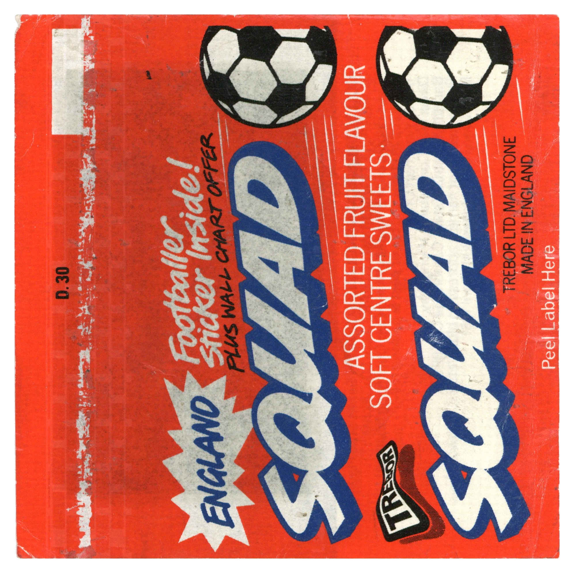 Trebor - 'England Squad' (1980) - Kenny Samson Trebor - 'England Squad' (1980) - Kenny Samson