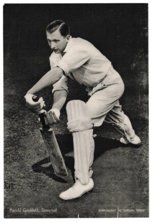 Topical Times - 'Cricketers in Action' (1937) - Gimblett (Somerset)