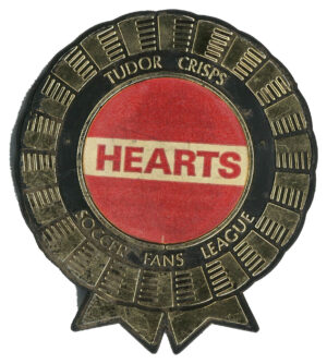 Tudor Crisps - 'Soccer Fans League Plastic Rosettes' (1970) - Hearts