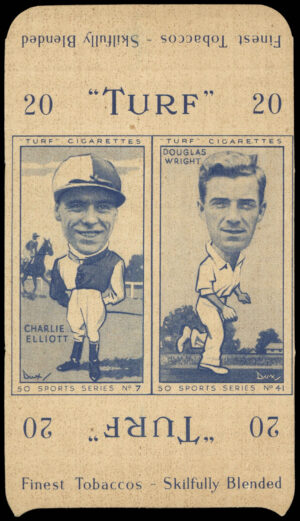 Carreras Turf - 'Sports Series Pair (w/tab)' (1949) - Charlie Elliott/Douglas Wright Carreras Turf - 'Sports Series Pair (w/tab)' (1949) - Charlie Elliott/Douglas Wright