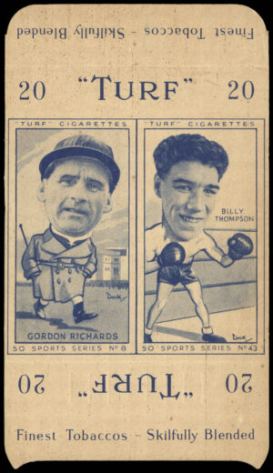 Carreras Turf - 'Sports Series Pair (w/tab)' (1949) - Gordon Richards/Billy Thompson Carreras Turf - 'Sports Series Pair (w/tab)' (1949) - Gordon Richards/Billy Thompson