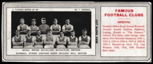 Ty-phoo Tea - 'Famous Football Clubs' - Card #1 - Arsenal Ty-phoo Tea - 'Famous Football Clubs' - Card #1 - Arsenal