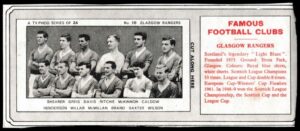 Ty-phoo Tea - 'Famous Football Clubs' - Card #10 - Glasgow Rangers Ty-phoo Tea - 'Famous Football Clubs' - Card #10 - Glasgow Rangers
