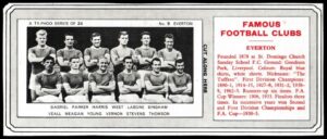 Ty-phoo Tea - 'Famous Football Clubs' - Card #9 - Everton Ty-phoo Tea - 'Famous Football Clubs' - Card #9 - Everton