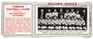 Ty-phoo Tea - 'Famous Football Clubs 2nd Series' (1965) - Card #24 - Wolverhampton Wanderers Ty-phoo Tea - 'Famous Football Clubs 2nd Series' (1965) - Card #24 - Wolverhampton Wanderers