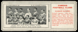 Ty-phoo Tea - 'Famous Football Clubs' (1964) - Glasgow Rangers
