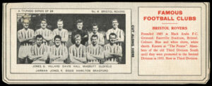 Ty-phoo Tea - 'Famous Football Clubs' (1964) - Bristol Rovers Ty-phoo Tea - 'Famous Football Clubs' (1964) - Bristol Rovers