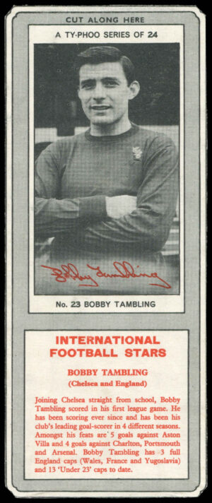 Ty-phoo Tea - 'International Football Stars (S1)' (1967) - Bobby Tambling (Chelsea)