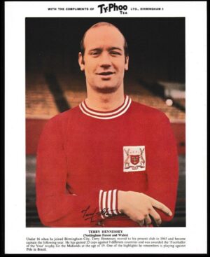 Ty-phoo Tea - 'International Football Stars (S1 Premium)' #12 - Terry Hennessey (Notts Forest) Ty-phoo Tea - 'International Football Stars (S1 Premium)' #12 - Terry Hennessey (Notts Forest)