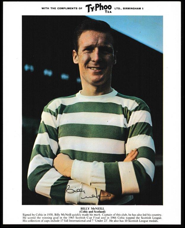 Ty-phoo Tea - 'International Football Stars (S1 Premium)' #18 - Billy McNeill (Celtic) Ty-phoo Tea - 'International Football Stars (S1 Premium)' #18 - Billy McNeill (Celtic)