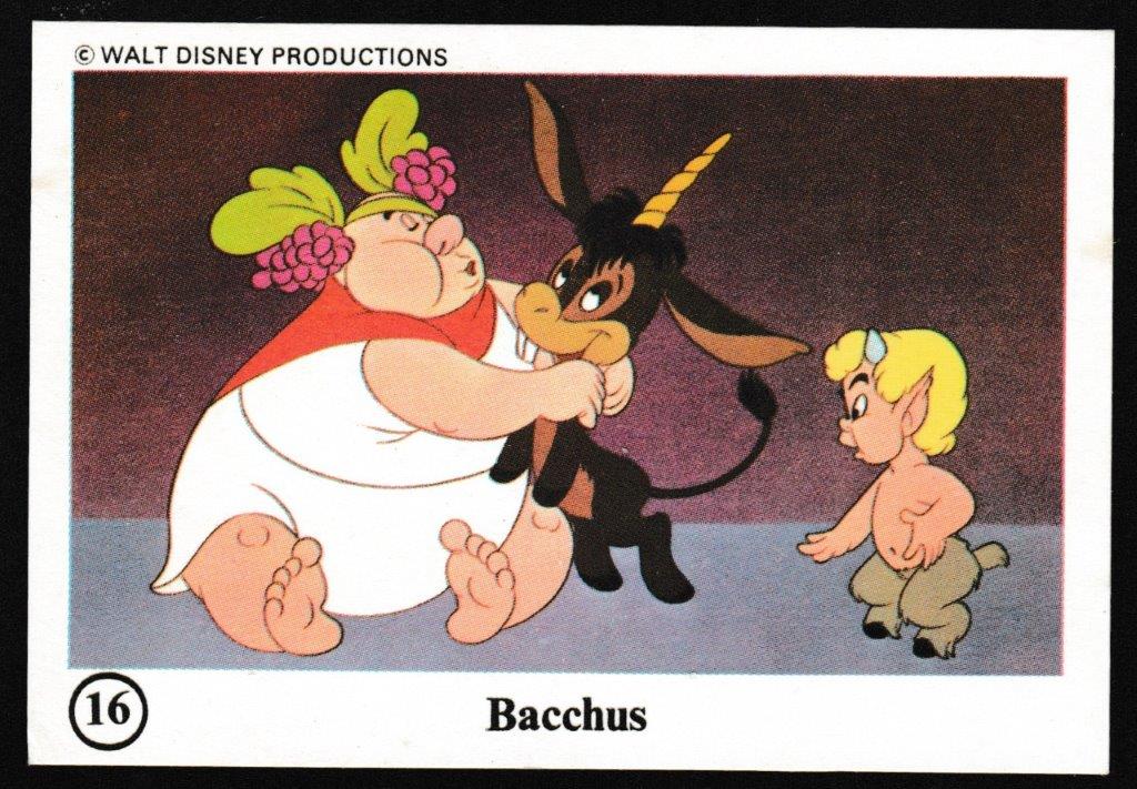 Ty-phoo Tea - 'Wonderful World of Disney' (1975) - Card #16 - Bacchus Ty-phoo Tea - 'Wonderful World of Disney' (1975) - Card #16 - Bacchus